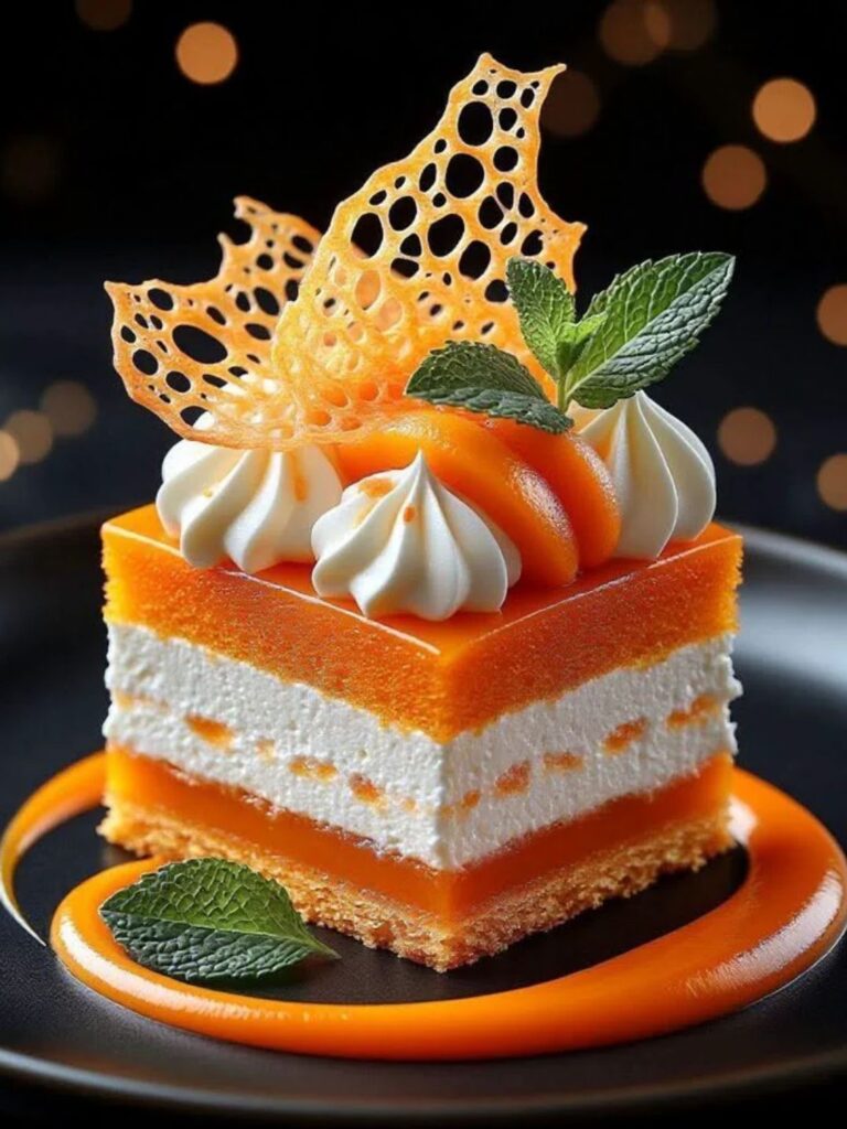 Bakery Food products with orange 