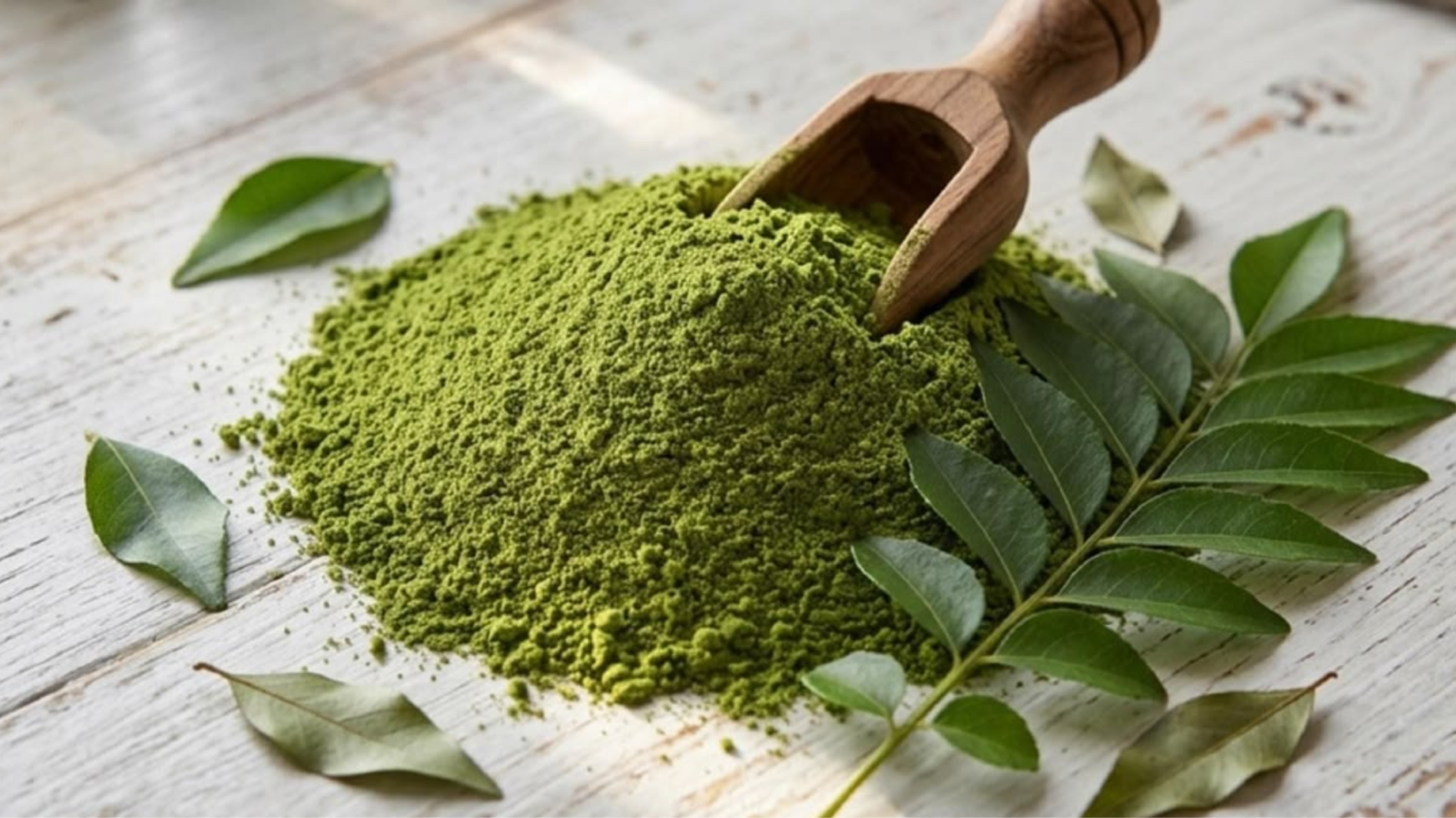 Dehydrated curry Leaf powder Real Image By Anitya naturals